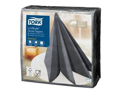 Serviet Tork Linstyle 39x39cm Antracit