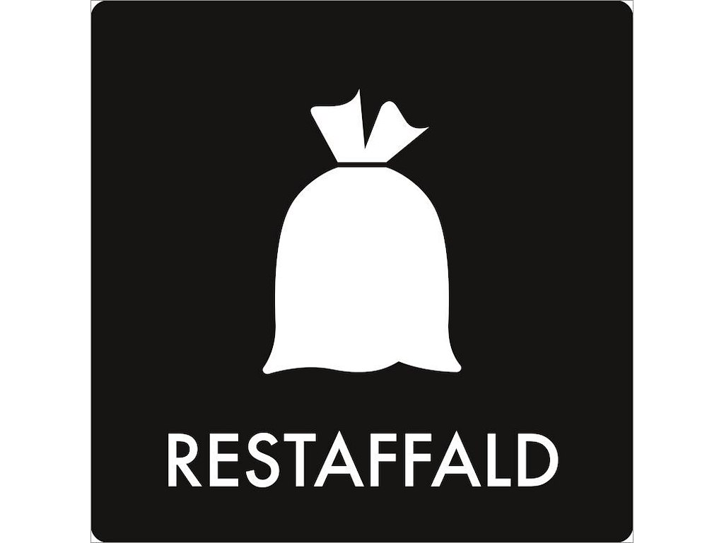 Piktogram Restaffald 180x180mm