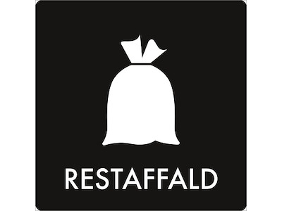 Piktogram Restaffald 180x180mm