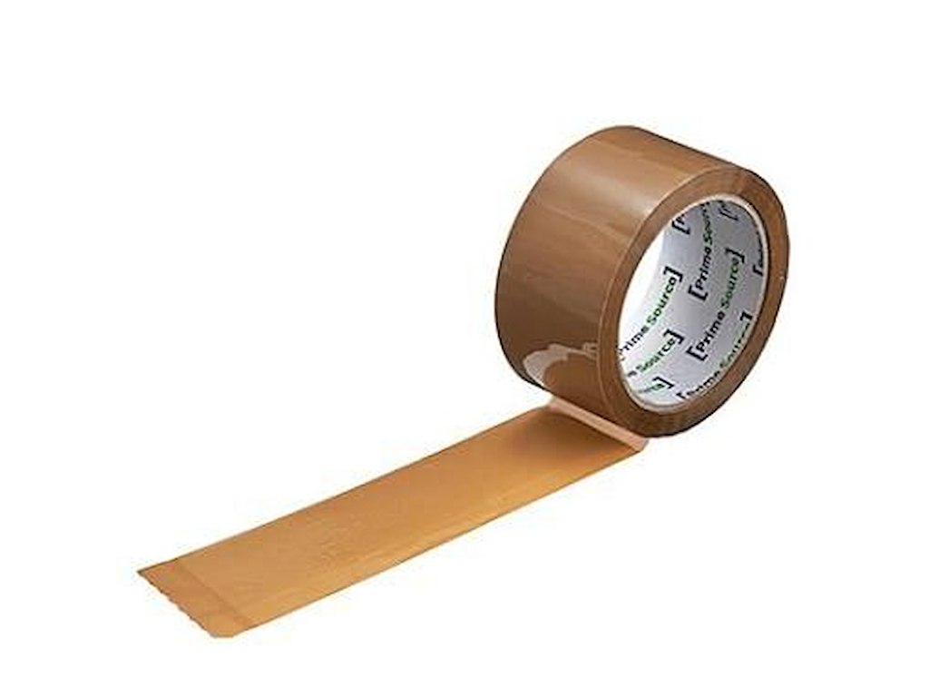 Tape 48 mm x 66 m Low-Noise Akrylklæb PP Brun