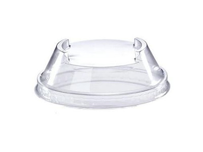 Plastlåg Ø96 mm Højt Kuppelformet bionedbrydelig PLA Klar til 30/40/50 cl Ø96 mm