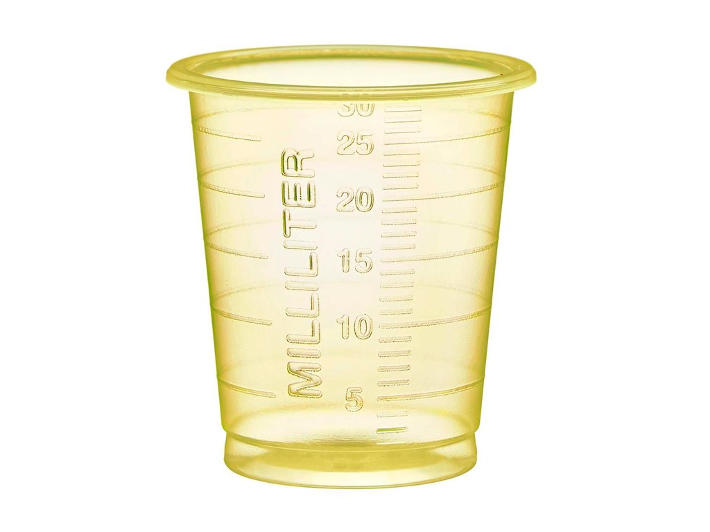 Medicinbæger 30 ml PP Eco Gul