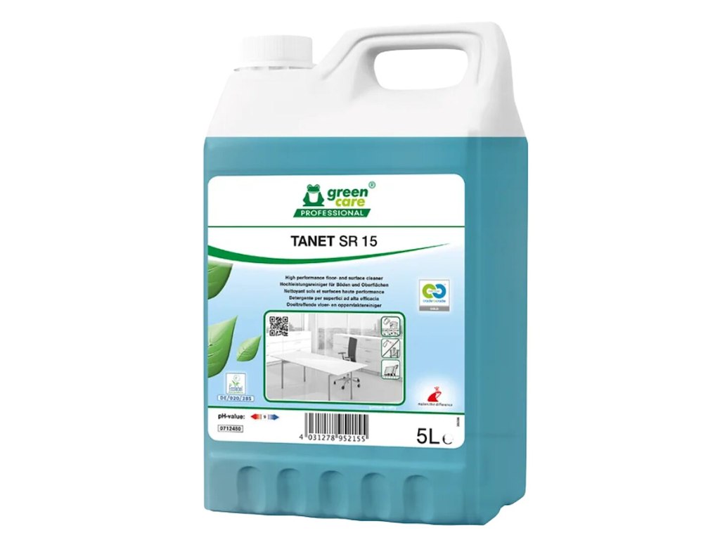 Universalrengøring TANET SR15 Stribefri med Parfume 5 ltr Blå