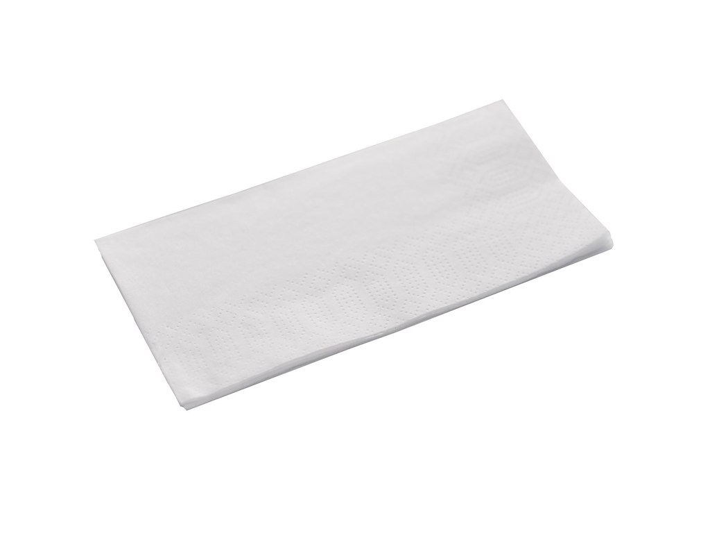 Serviet Duni 33x33cm 2-lag 1/8-fold Svanemærket Hvid