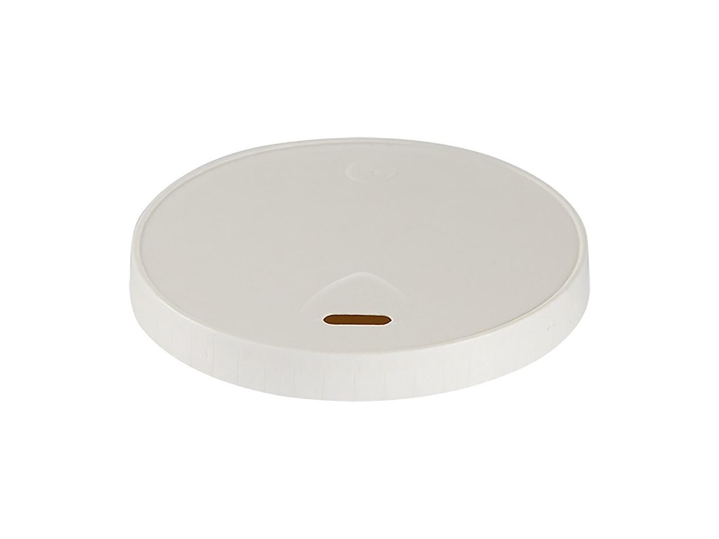 Drikkelåg Pap Ø90xH16mm Til Kaffebæger Hvid