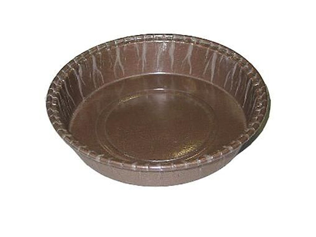 Kageform ø90/100x21 mm pap med PET brun