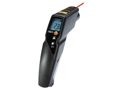 Termometer Testo T830-T1 Optisk/Hørbar alarm Infrarød Fokus 10:1m -30 til +400C