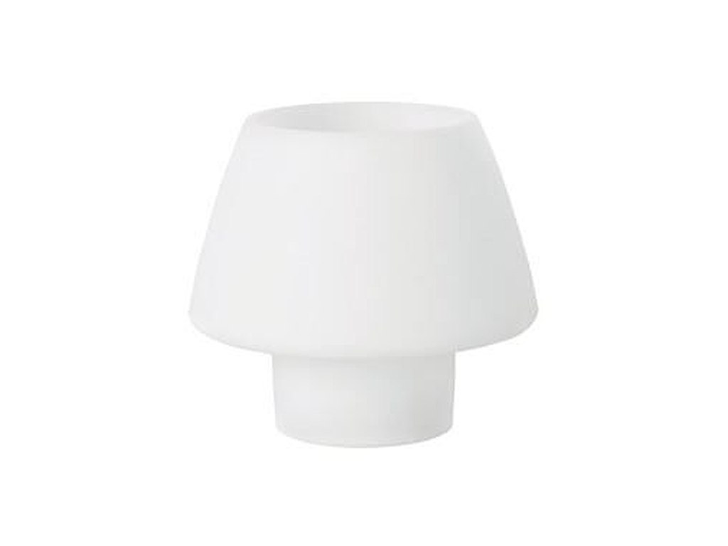 Lysestage Moody Maxi 123x129 mm Silikone Hvid