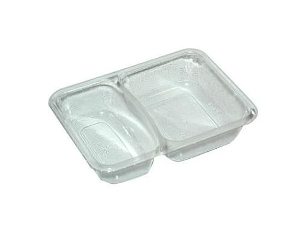 Bakke 2-rum K-2171-2B 215/315 ml 171x127x38 mm APET Klar