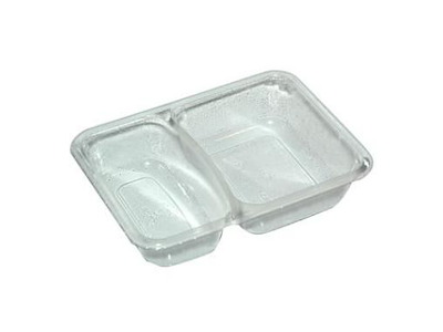 Bakke 2-rum K-2171-2B 215/315 ml 171x127x38 mm APET Klar