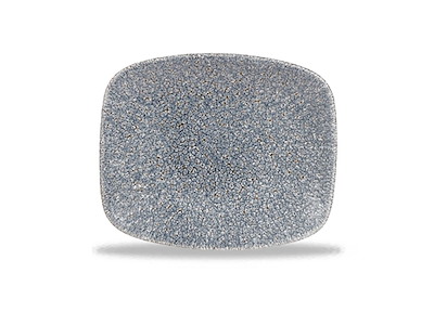 Serveringsfad Raku 15.4x12.6 cm Porcelæn Topaz blå