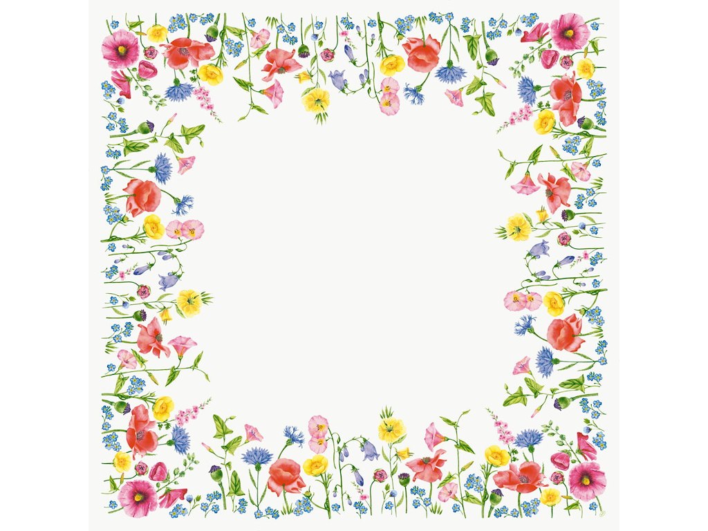 Dug stikdug Bio Dunicel Flowy Meadow 84 x 84cm Floret