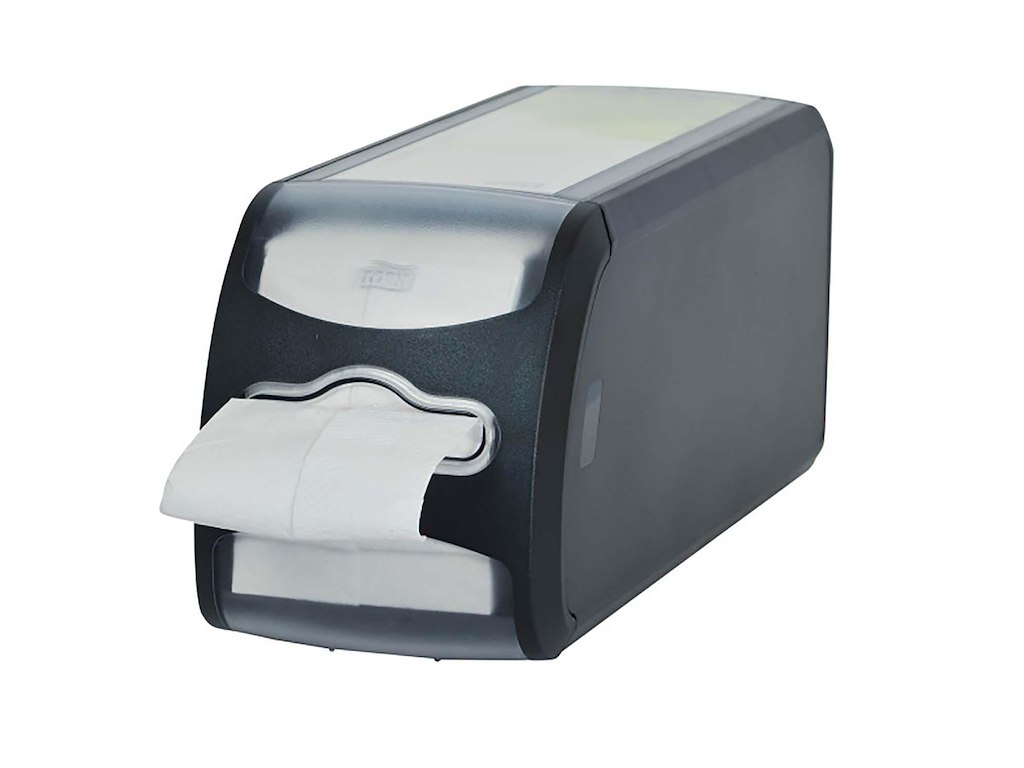 Dispenser Tork Xpressnap N14 desk model APS plast Sort