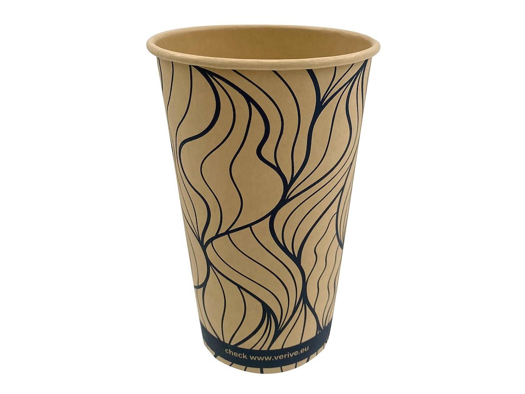 Kaffebæger Bambus Ø90xH135mm 40cl 16oz Single Wall Natur Verive