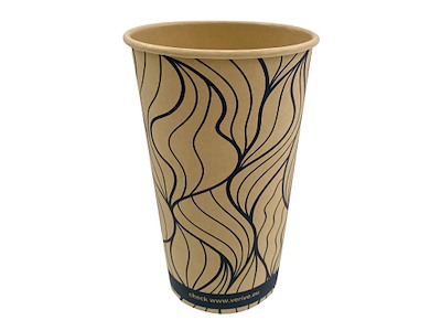 Kaffebæger Bambus Ø90xH135mm 40cl 16oz Single Wall Natur Verive