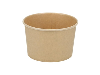 Papbæger Verive soup-to-go 240 ml /8 oz Ø96 x 58 mm pap/PLA Brun kraft
