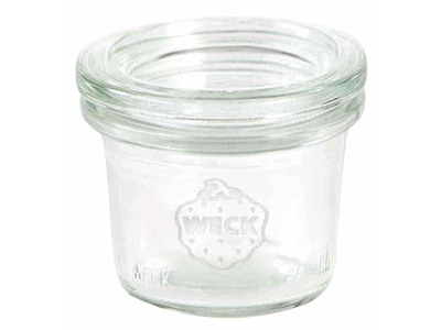Patentglas Weck 35 ml Ø5.25x3.8 cm med Låg Glas