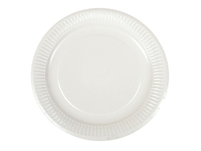 Paptallerken Verive Ø23xH1cm Clay-coated Hvid