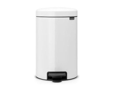 Pedalspand Brabantia Newlcon 12 ltr Stål/Plast Hvid