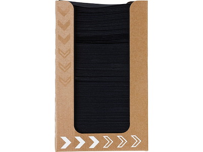 Serviet Bio Dunisoft 20x20cm sort i pap-dispenser
