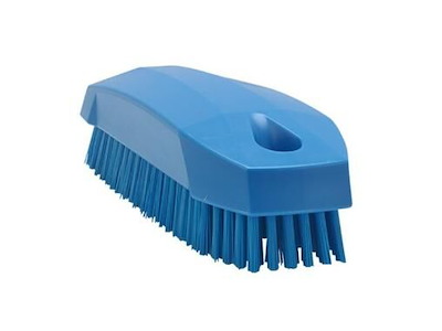 Neglebørste/Håndbørste Vikan stiv L130xB50xH40mm uden greb blå