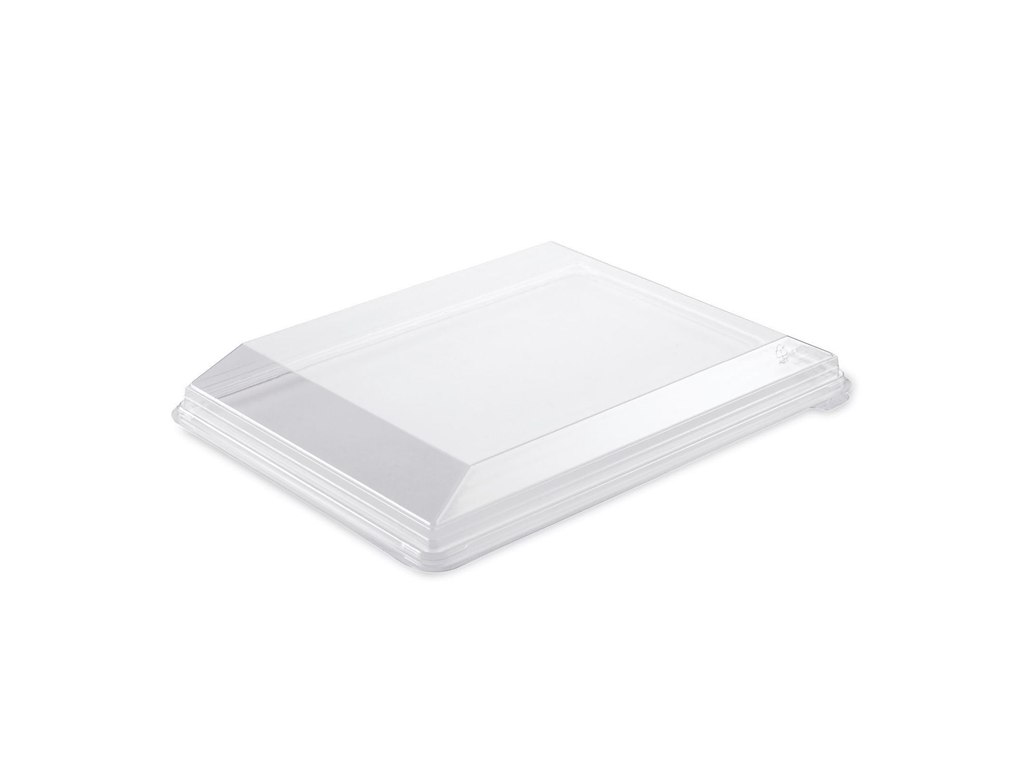 Plastlåg Zen Tapas L320xB250xH36mm RPET Klar