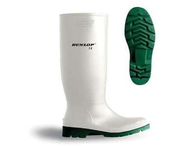 Gummistøvler Dunlop Pricemastor str. 43 Hvid/Grøn