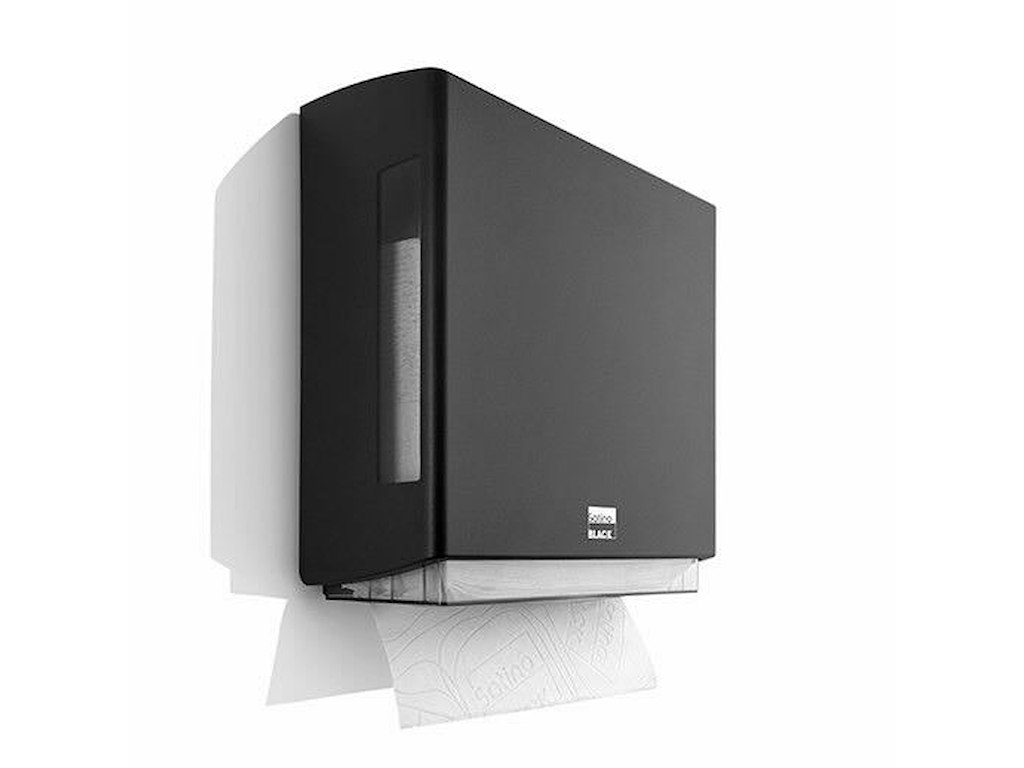 Dispenser Håndklædeark BlackSatino L10xB25xH25cm Plast Sort