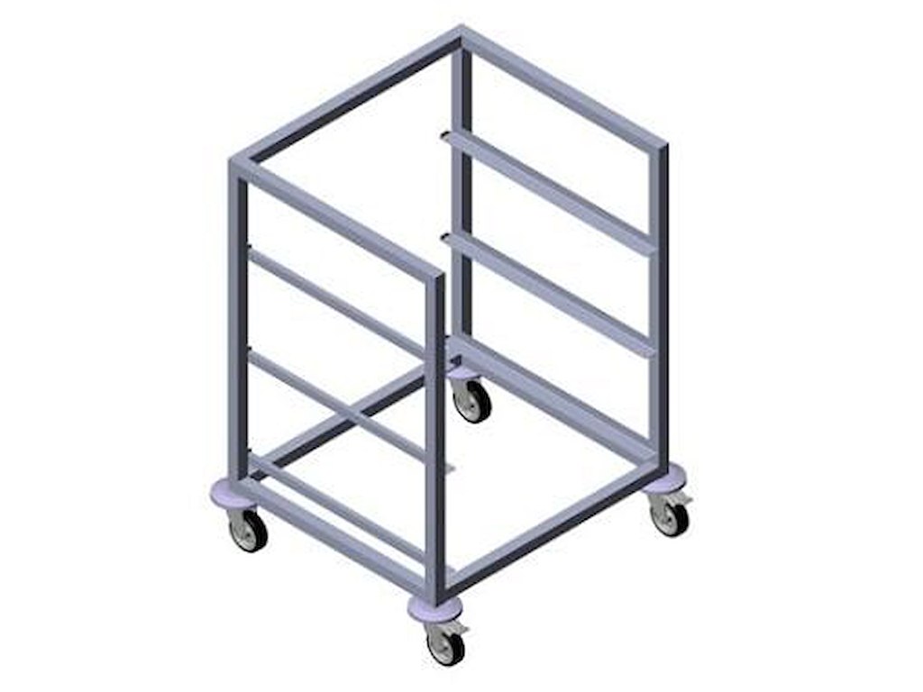 Stikvogn 3 stik 64x57.5x81 cm Rustfri stål til Opvaskekurve