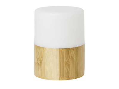 Lysholder Bright 75x105 mm til Duni LED lys Bambus/Hvid