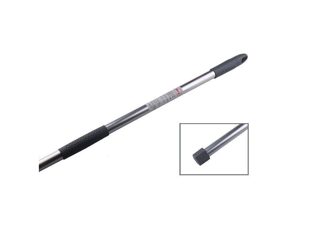 Skaft 140 cm Sekskantet gevind Aluminium til Minimop