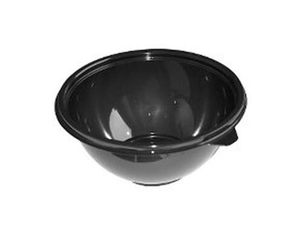 Skål 500 ml Ø140 mm Rund sort PET.  låg på 39208