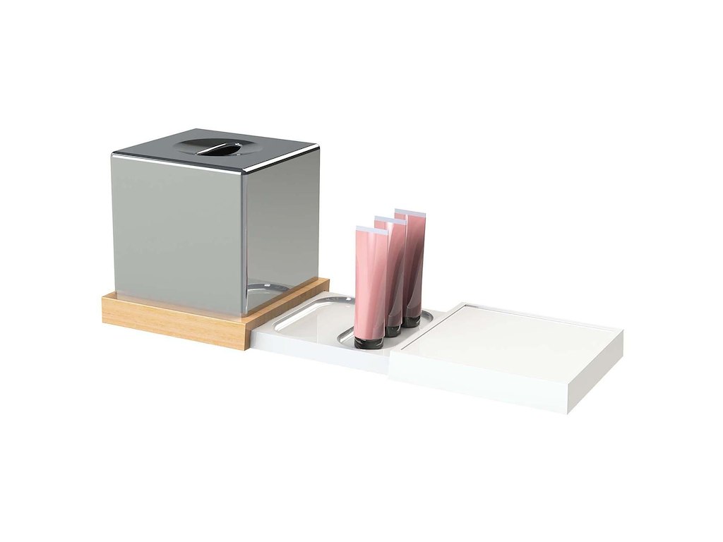 Bakke til Hotelværelse 295x155x25 mm Melamin Hvid