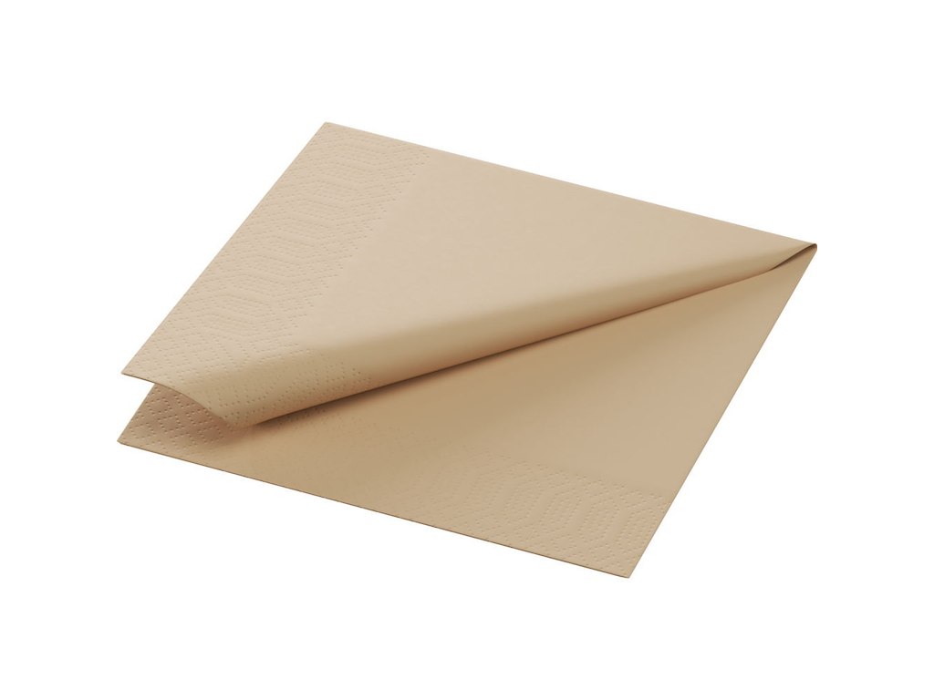 Serviet Duni Natural brown 24 x 24cm 2-lag Brun