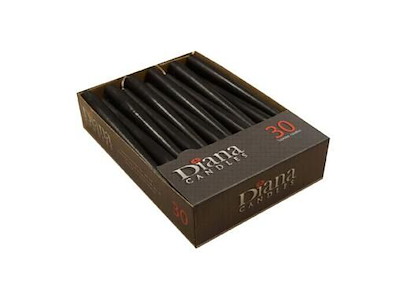 Antiklys Ø22x245 mm Brændetid 7.5 timer Sort