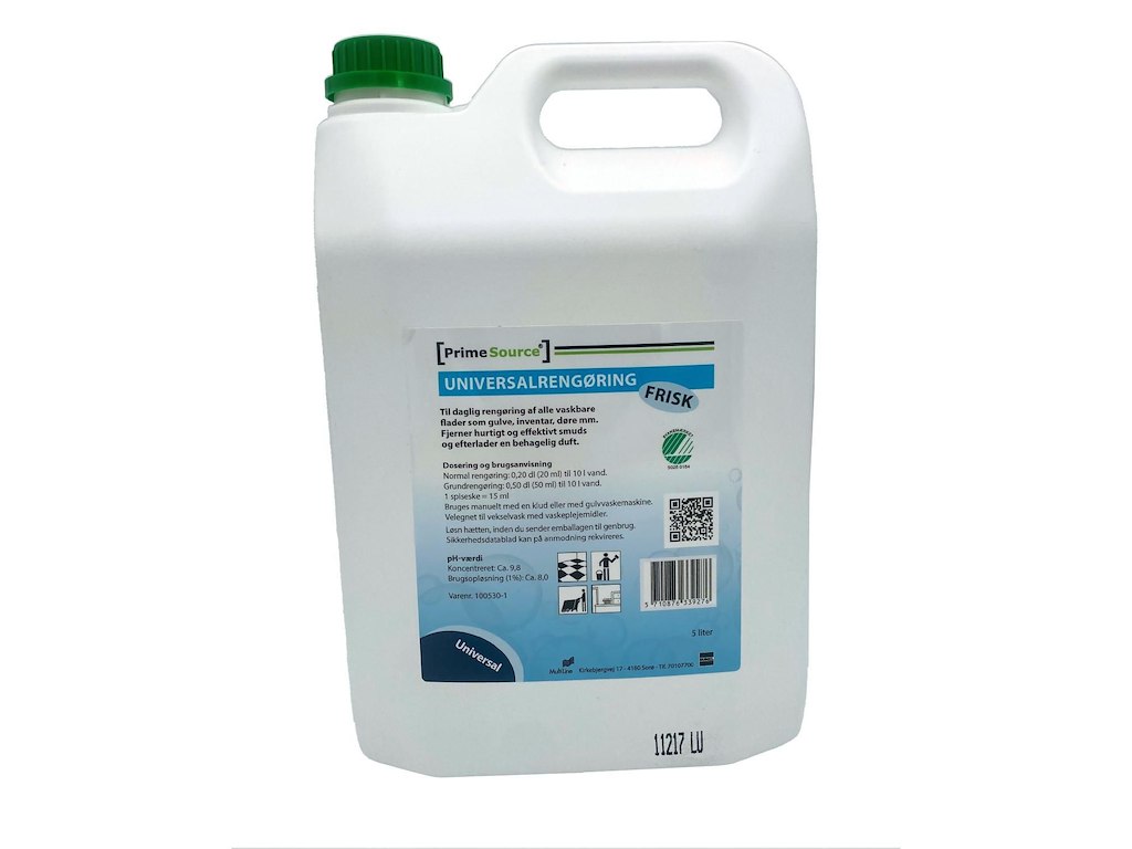 Universalrengøring Prime Source Frisk svanemærket med Farve/Parfume 5 ltr Blå