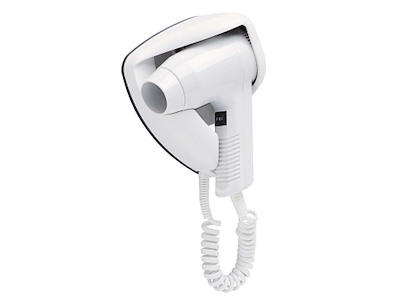 Hårtørrer Piccolo 1200W Vægmontering 145x86x212 mm Plast Hvid