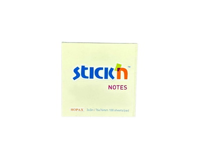 Post-it notes, gul - 100 ark (76x76mm)