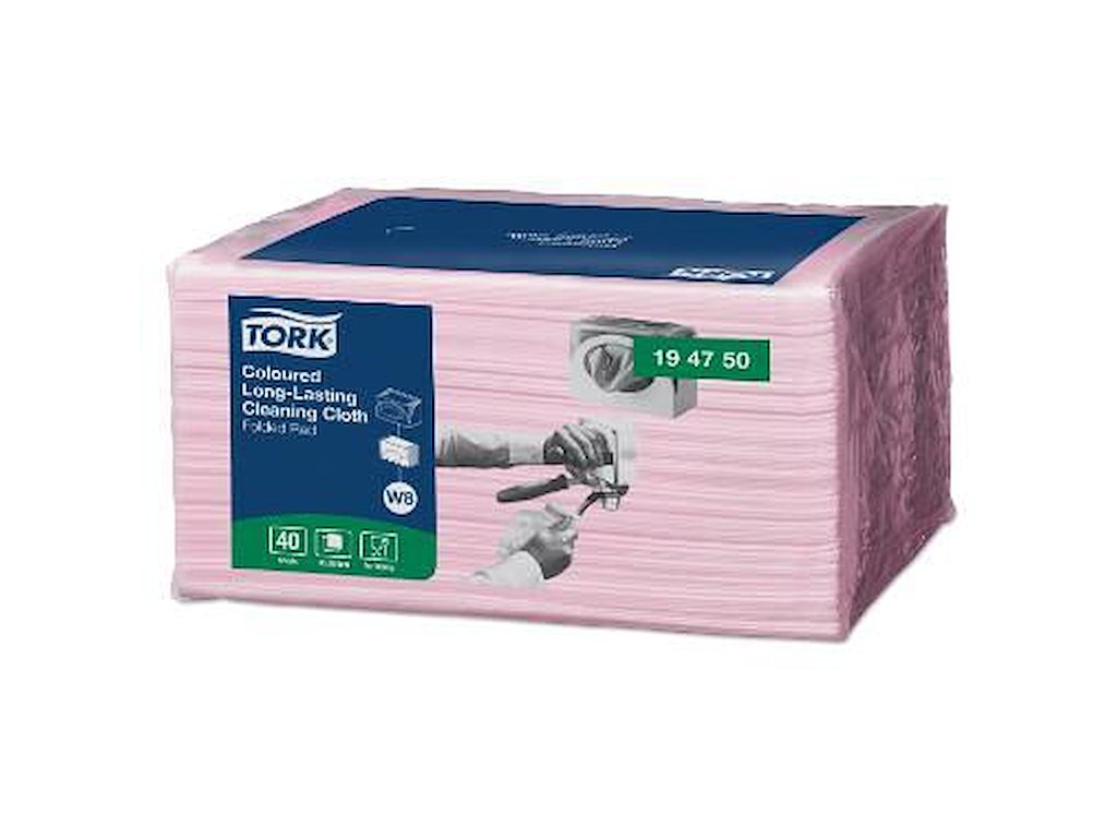 Rengøringsklud Tork Allround W8 30x38cm Rød