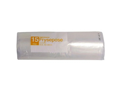 Frysepose Catersource 15 ltr 400x600 mm med Skrivefelt LDPE