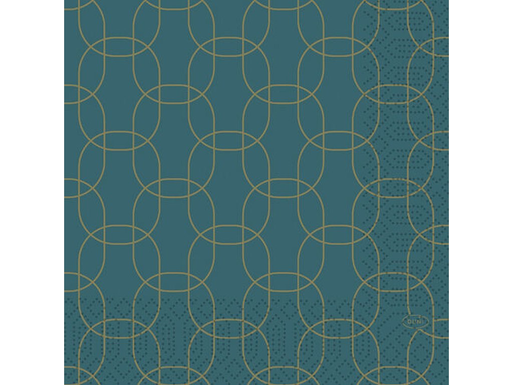 Serviet 33x33cm 1/4 folded 3-lag Golden Deco