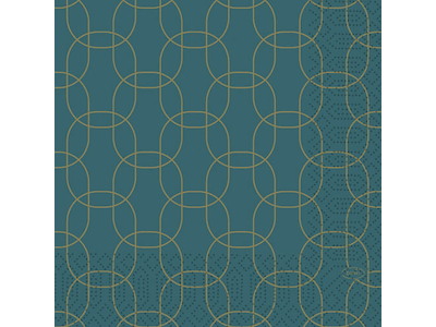 Serviet 33x33cm 1/4 folded 3-lag Golden Deco