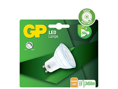 LED Pære GP GU10 5W 2700K 345LM Dæmpbar