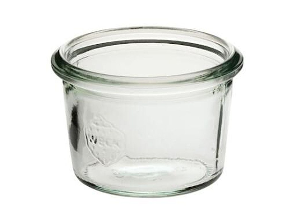Patentglas Weck 80 ml Ø6.8x4.65 cm uden Låg Glas