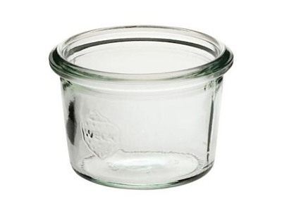 Patentglas Weck 80 ml Ø6.8x4.65 cm uden Låg Glas