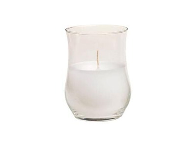 Lysbowle Brændetid 40 timer Hvid/Klar