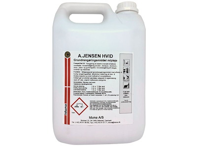 A.J Hvid Grundrengøring med pleje til f.eks sten-, terazzo- marmor- linoleum- plast- og gummigulve. 5 Ltr