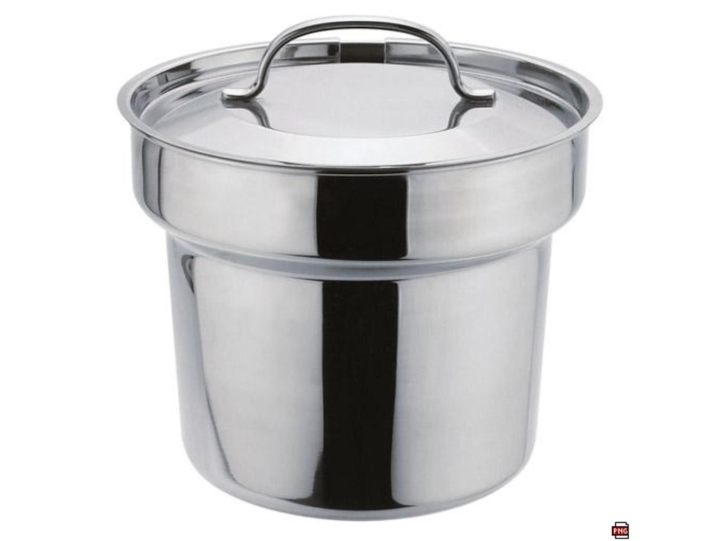 Gryde Bain Marie til vandbad L21.6xB21.6xH20.8cm Rustfrit stål med Låg