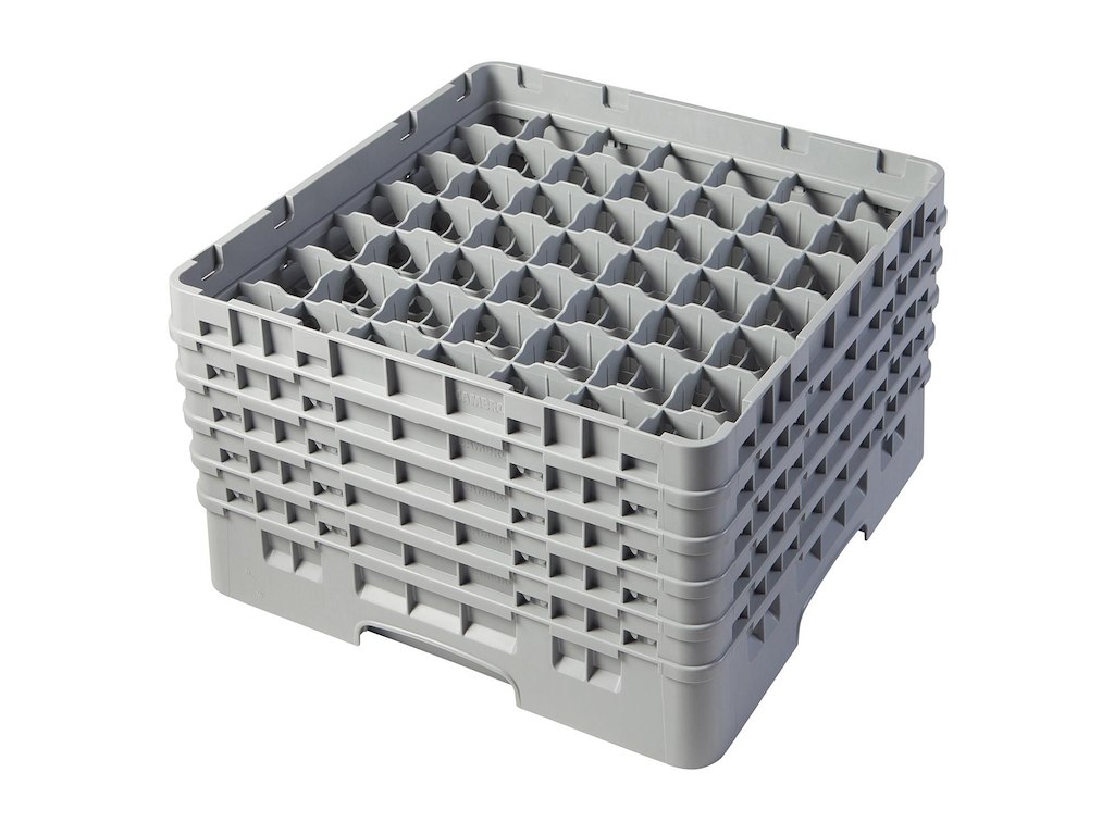 Opvaskekurv Cambro 50x50 cm til Glas 49-rum Plast Grå