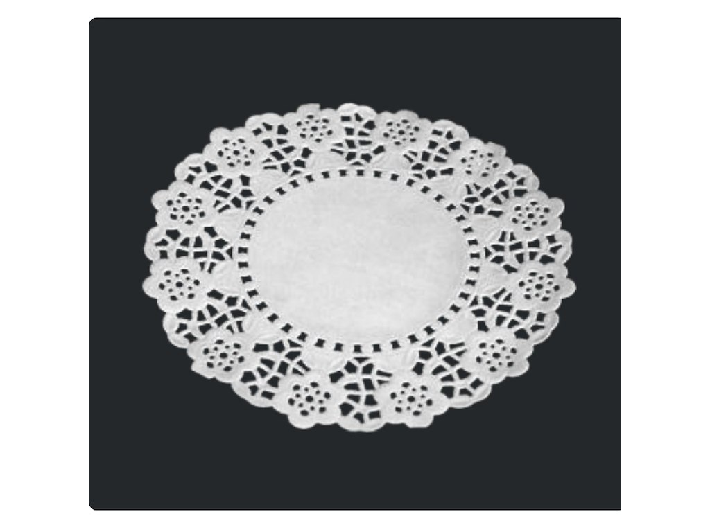 Kagepapir Ø14 cm Rund Udstanset Hvid - 500 stk.